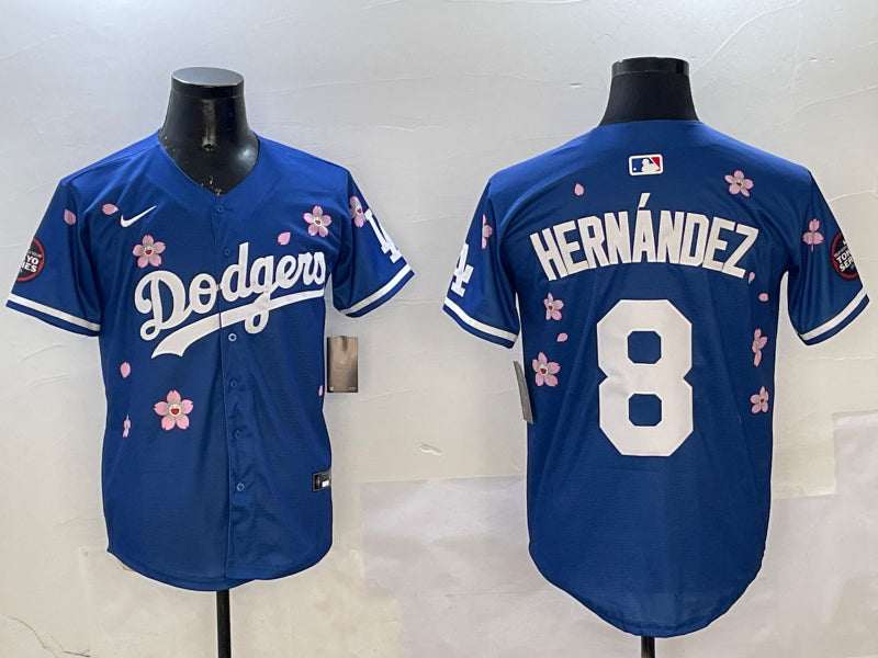 Men’s Los Angeles Dodgers Enrique Hernandez #8 Royal Alternate Jersey