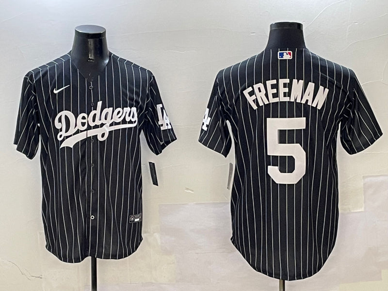 Men’s Los Angeles Dodgers Freddie Freeman #5 Black Alternate Limited Jersey