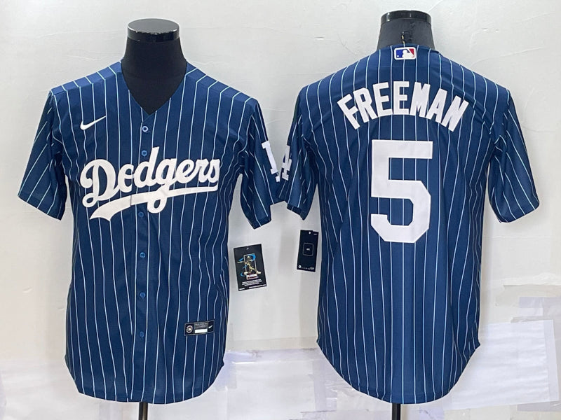 Men’s Los Angeles Dodgers Freddie Freeman #5 Blue Jersey