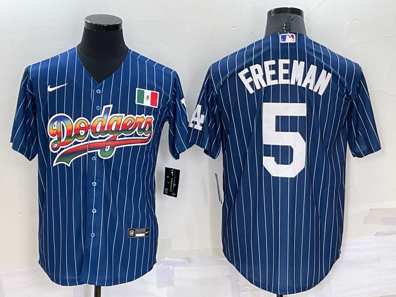 Men’s Los Angeles Dodgers Freddie Freeman #5 Blue Jersey