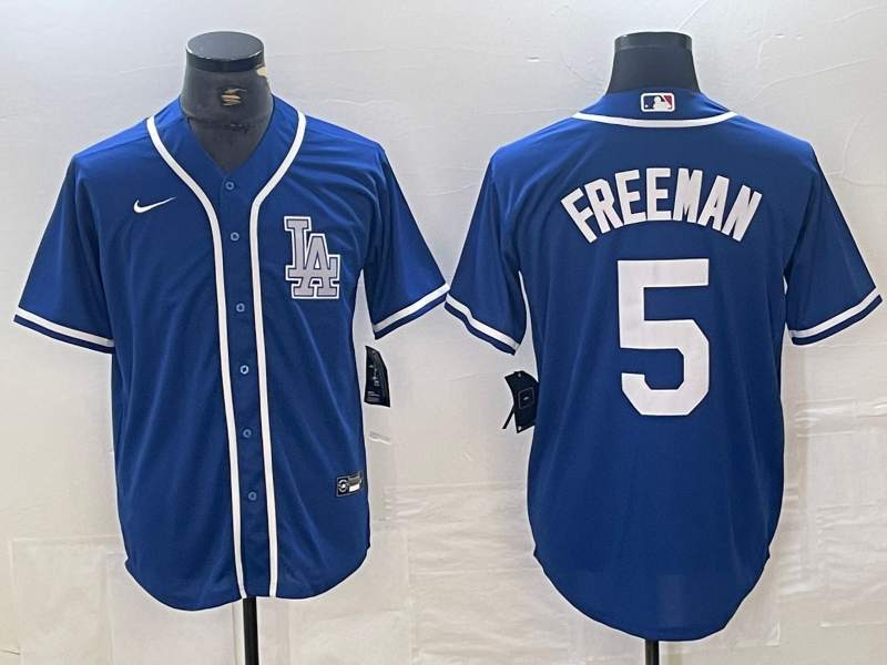 Men’s Los Angeles Dodgers Freddie Freeman #5 Blue Limited Jersey