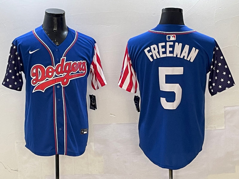Men’s Los Angeles Dodgers Freddie Freeman #5 Royal Jersey