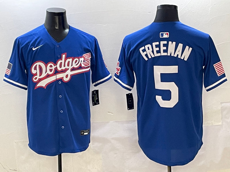 Men’s Los Angeles Dodgers Freddie Freeman #5 Royal Jersey