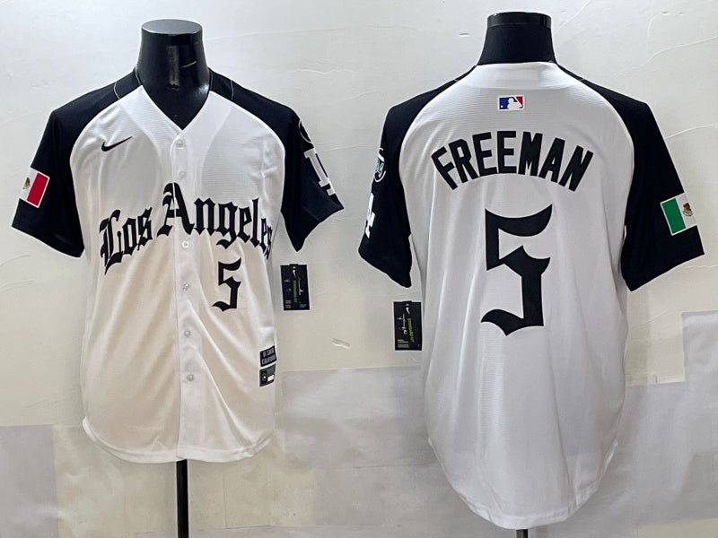 Men’s Los Angeles Dodgers Freddie Freeman #5 White Team Jersey
