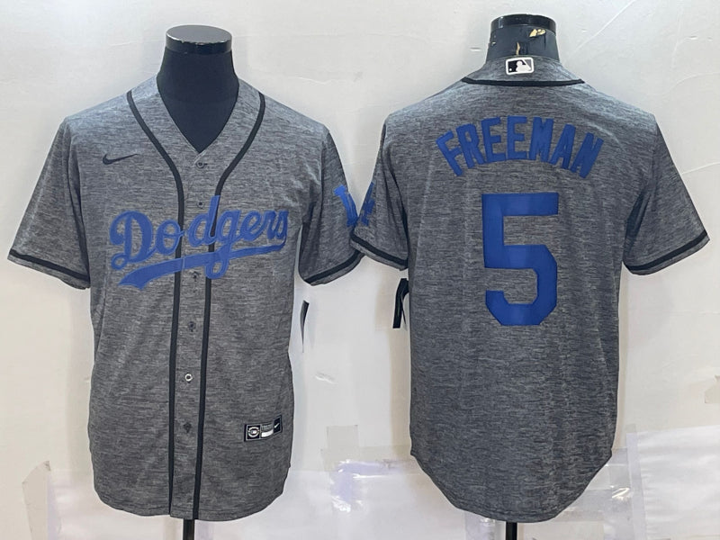 Men’s Los Angeles Dodgers Freddie Freeman Gray Jersey