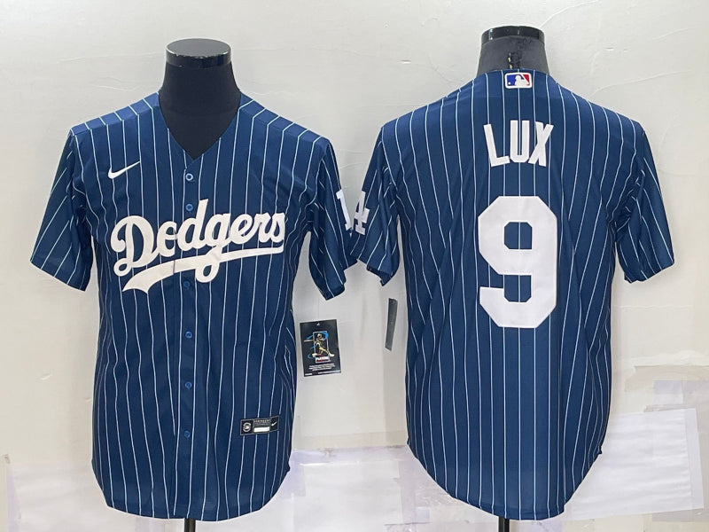 Men’s Los Angeles Dodgers Gavin Lux #9 Blue Baseball Jersey