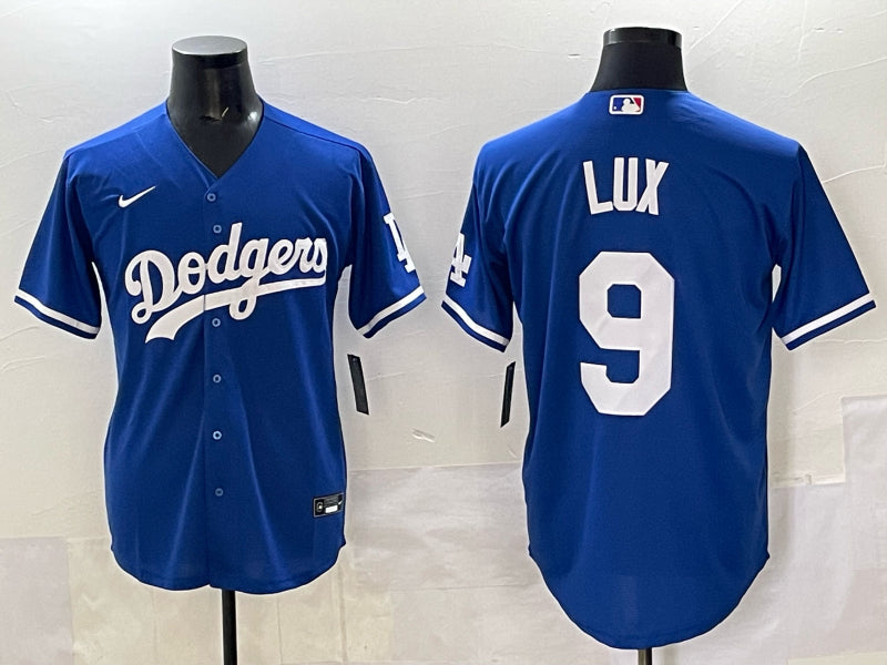 Men’s Los Angeles Dodgers Gavin Lux #9 Royal Jersey
