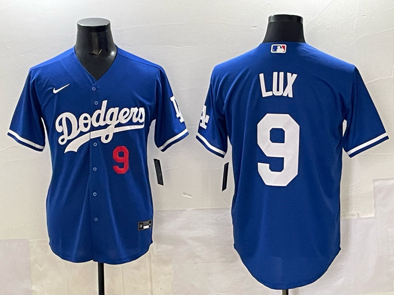 Men’s Los Angeles Dodgers Gavin Lux #9 Royal Limited Jersey
