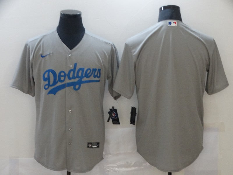 Men’s Los Angeles Dodgers Gray Blank Jersey