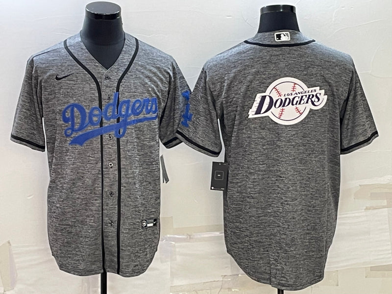 Men’s Los Angeles Dodgers Gray Blank Jersey