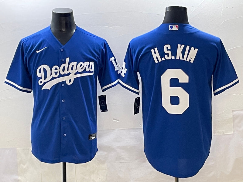 Men’s Los Angeles Dodgers Hyeseong Kim #6 Royal Jersey