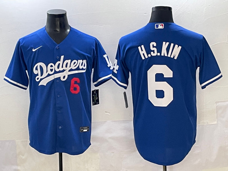 Men’s Los Angeles Dodgers Hyeseong Kim #6 Royal Jersey
