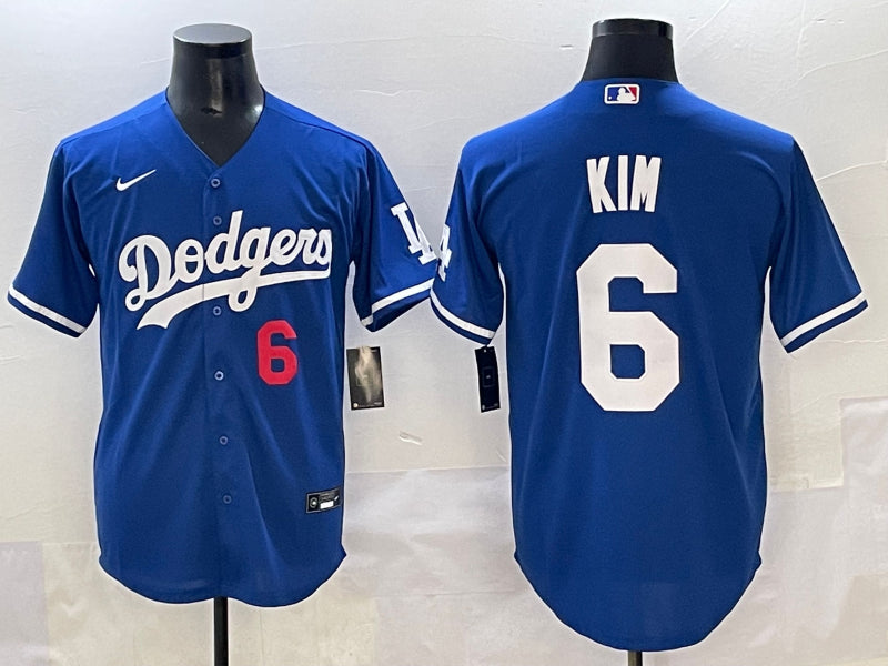 Men’s Los Angeles Dodgers Hyeseong Kim #6 Royal Limited Jersey