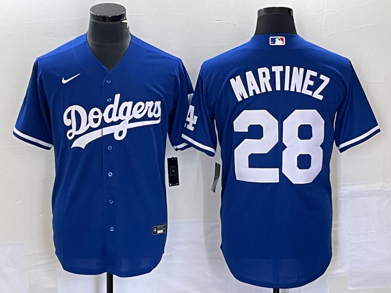 Men’s Los Angeles Dodgers J.D. Martinez #28 Blue Baseball Jersey