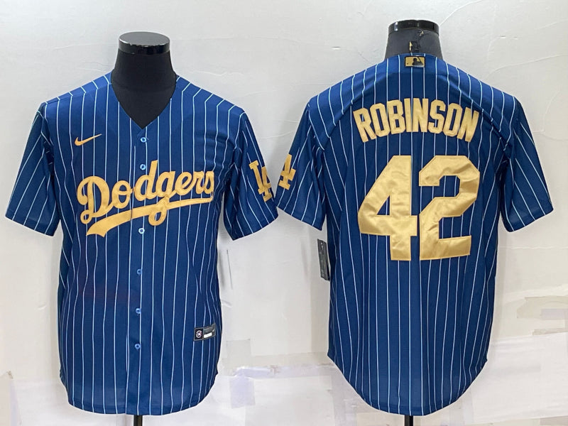 Men’s Los Angeles Dodgers Jackie Robinson #42 Blue Jersey