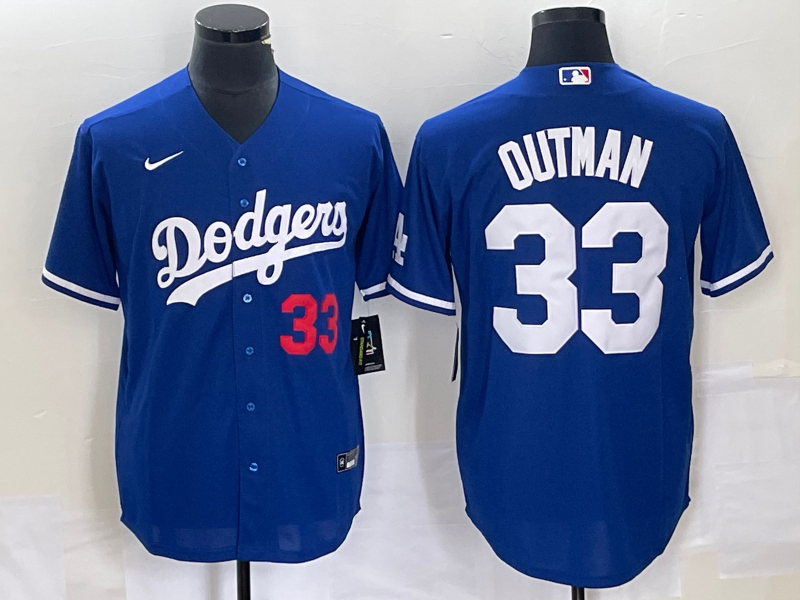 Men’s Los Angeles Dodgers James Outman #33 Royal Jersey