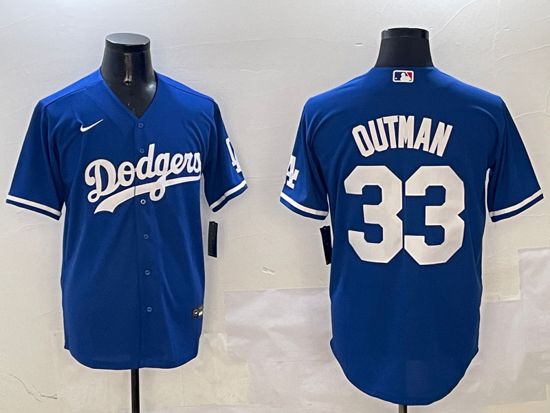 Men’s Los Angeles Dodgers James Outman #33 Royal Limited Jersey