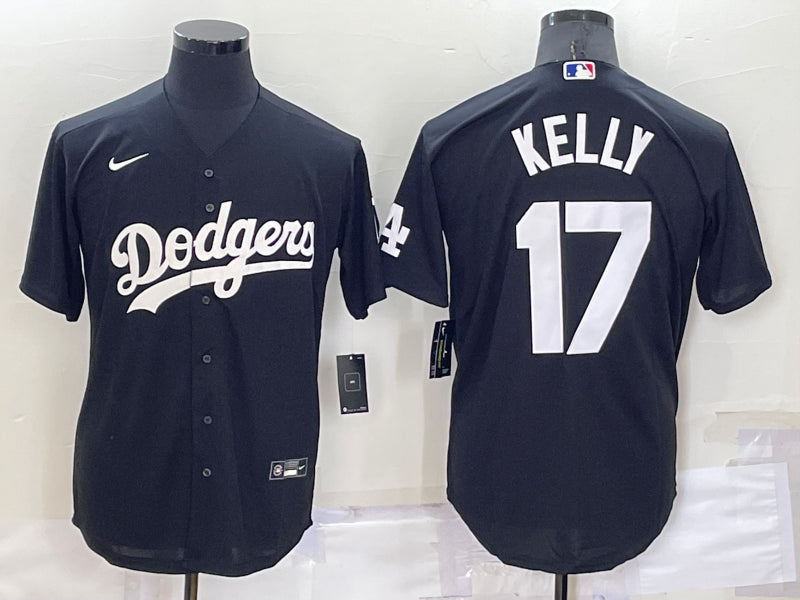 Men’s Los Angeles Dodgers Joe Kelly #17 Black Baseball Jersey