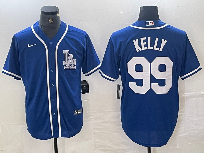 Men’s Los Angeles Dodgers Joe Kelly #99 Blue Limited Jersey