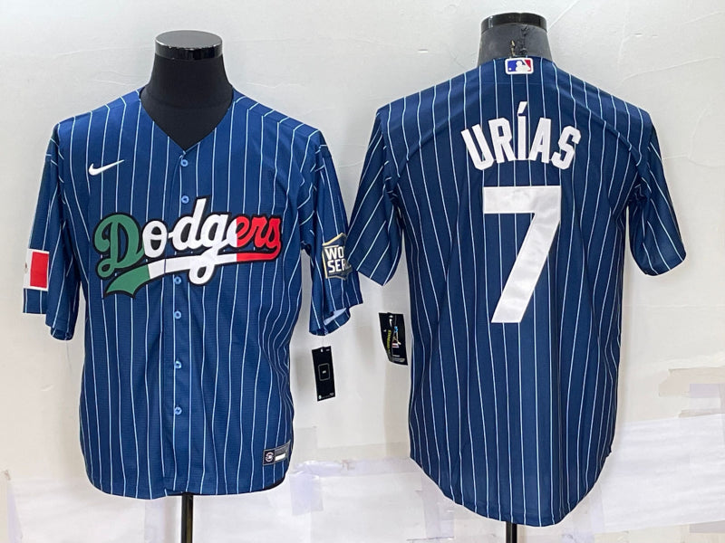 Men’s Los Angeles Dodgers Julio Urias #7 Blue Baseball Jersey