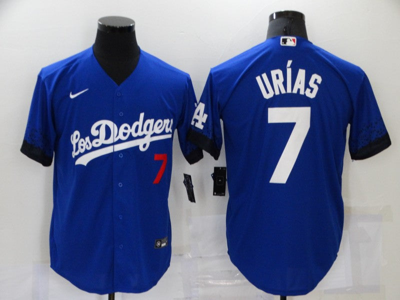 Men’s Los Angeles Dodgers Julio Urias #7 Blue Jersey