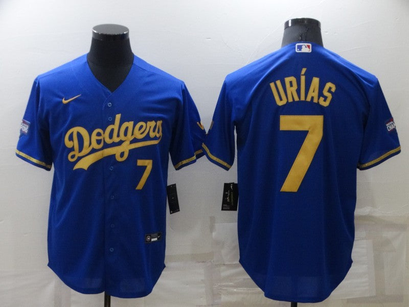 Men’s Los Angeles Dodgers Julio Urias #7 Blue Jersey