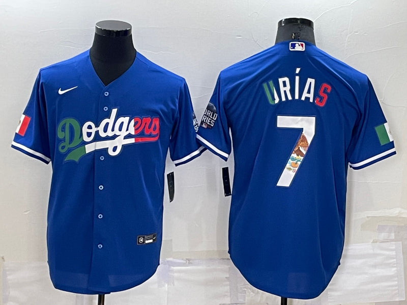 Men’s Los Angeles Dodgers Julio Urias #7 Blue Jersey