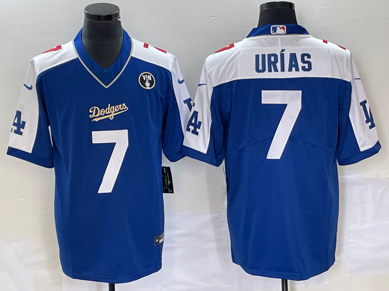 Men’s Los Angeles Dodgers Julio Urias #7 Royal Jersey