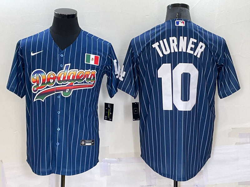 Men’s Los Angeles Dodgers Justin Turner #10 Blue Authentic Jersey