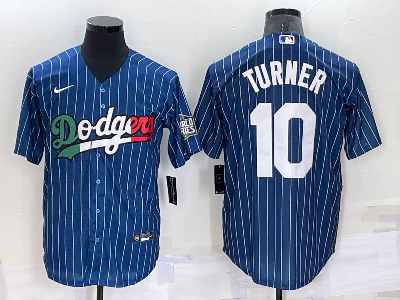 Men’s Los Angeles Dodgers Justin Turner #10 Blue Jersey