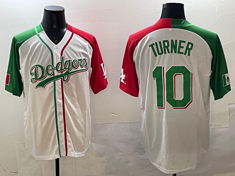 Men’s Los Angeles Dodgers Justin Turner #10 White Jersey