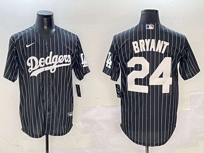 Men’s Los Angeles Dodgers Kobe Bryant #24 Black Alternate Limited Jersey