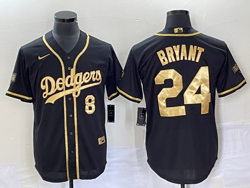 Men’s Los Angeles Dodgers Kobe Bryant Black Jersey