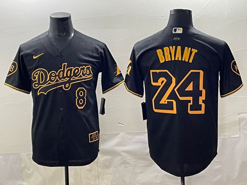 Men’s Los Angeles Dodgers Kris Bryant #24 Black Limited Jersey