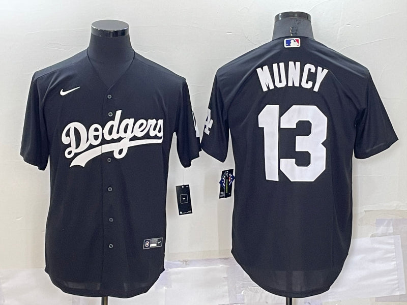 Men’s Los Angeles Dodgers Max Muncy #13 Black Baseball Jersey