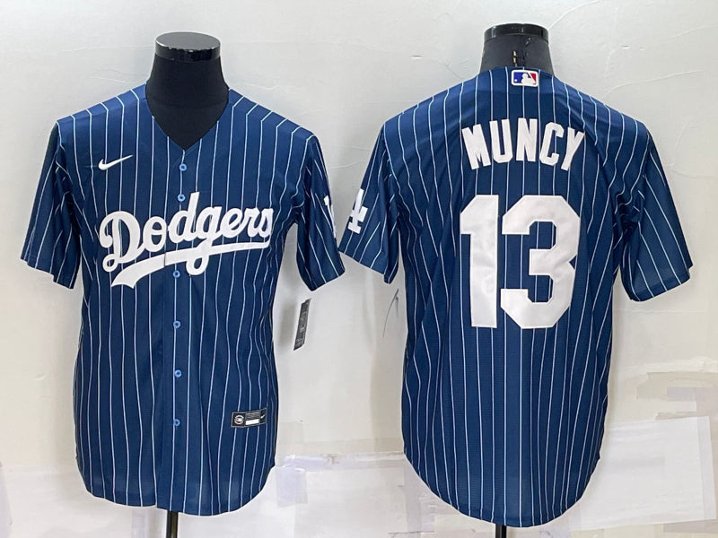 Men’s Los Angeles Dodgers Max Muncy #13 Blue Authentic Jersey