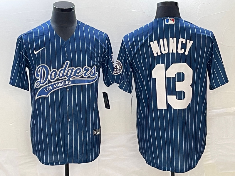 Men’s Los Angeles Dodgers Max Muncy #13 Blue Jersey Joint Edition