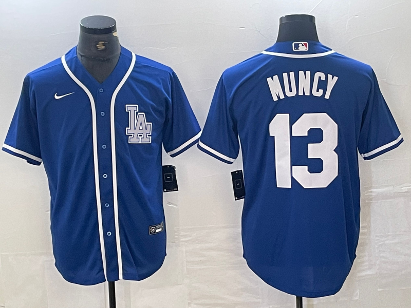 Men’s Los Angeles Dodgers Max Muncy #13 Blue Limited Jersey