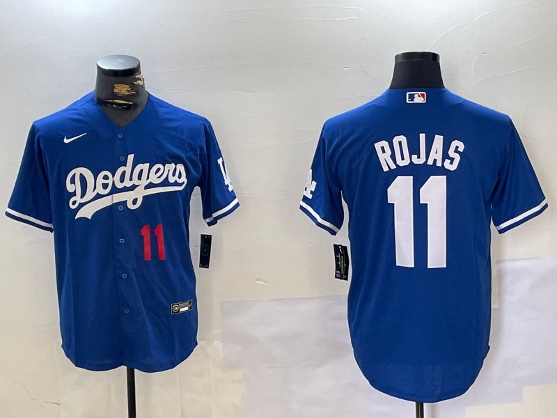 Men’s Los Angeles Dodgers Miguel Rojas #11 Blue Jersey
