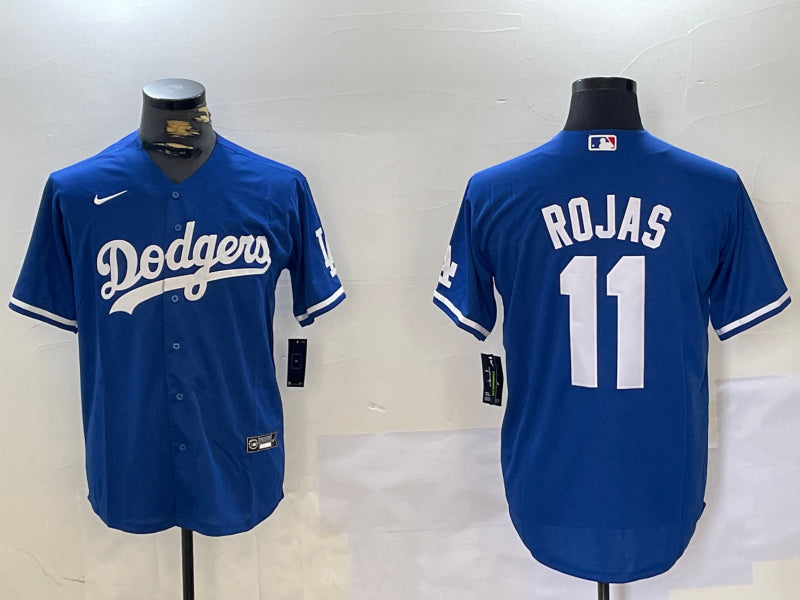 Men’s Los Angeles Dodgers Miguel Rojas #11 Blue Jersey