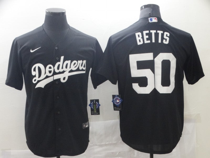 Men’s Los Angeles Dodgers Mookie Betts #50 Black Baseball Jersey