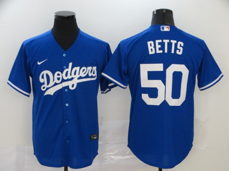 Men’s Los Angeles Dodgers Mookie Betts #50 Blue Baseball Jersey