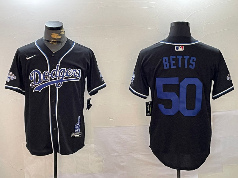 Men’s Los Angeles Dodgers Mookie Betts Black Jersey