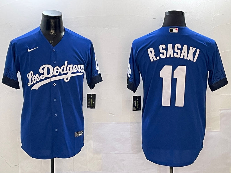 Men’s Los Angeles Dodgers Roki Sasaki #11 Royal Jersey