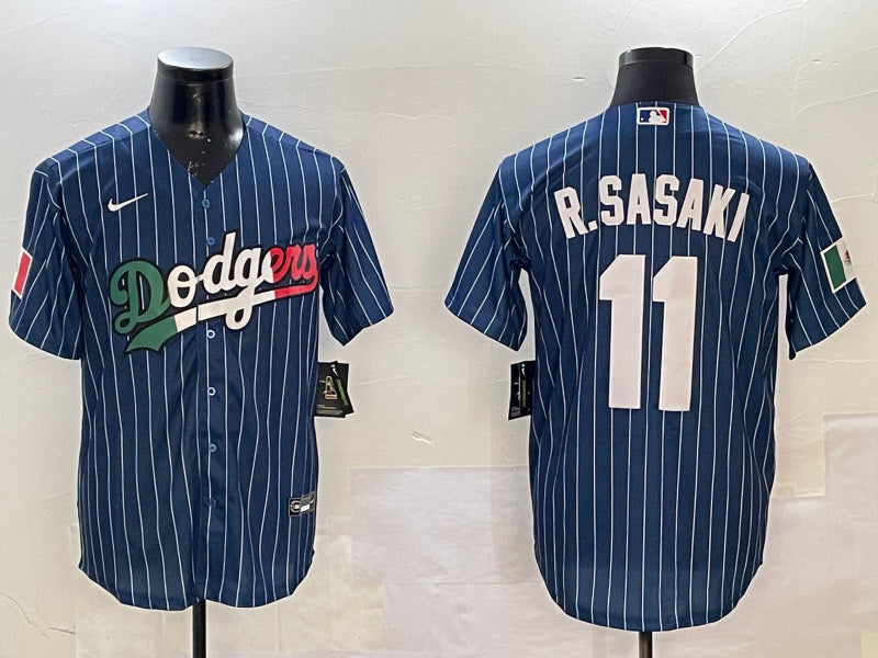 Men’s Los Angeles Dodgers Roki Sasaki #11 Royal Jersey