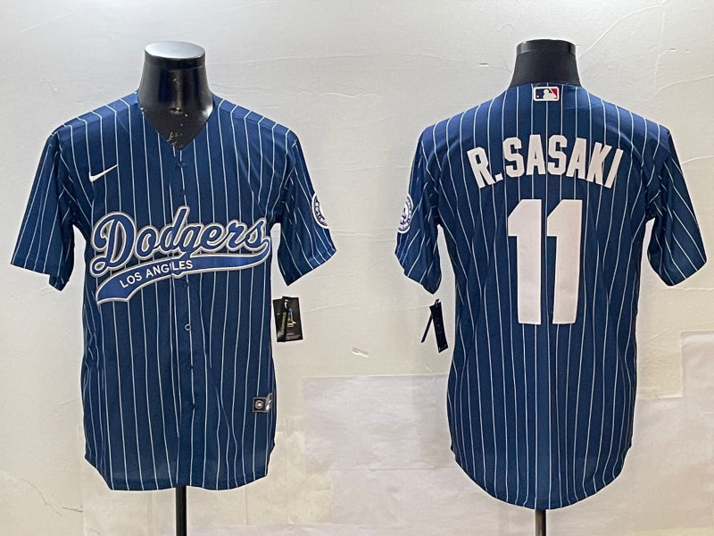 Men’s Los Angeles Dodgers Roki Sasaki #11 Royal Team Jersey