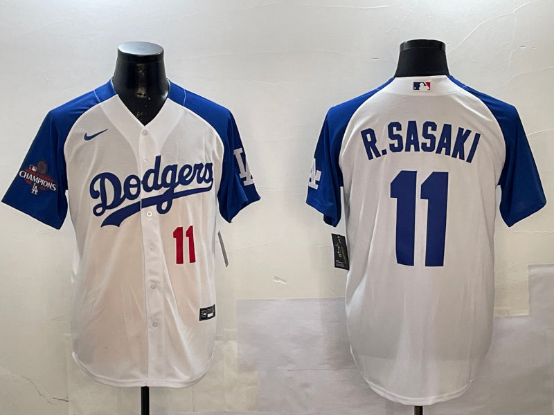 Men’s Los Angeles Dodgers Roki Sasaki #11 White Jersey