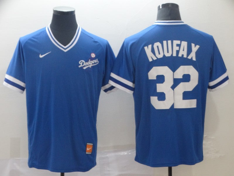 Men’s Los Angeles Dodgers Sandy Koufax #32 Blue Jersey