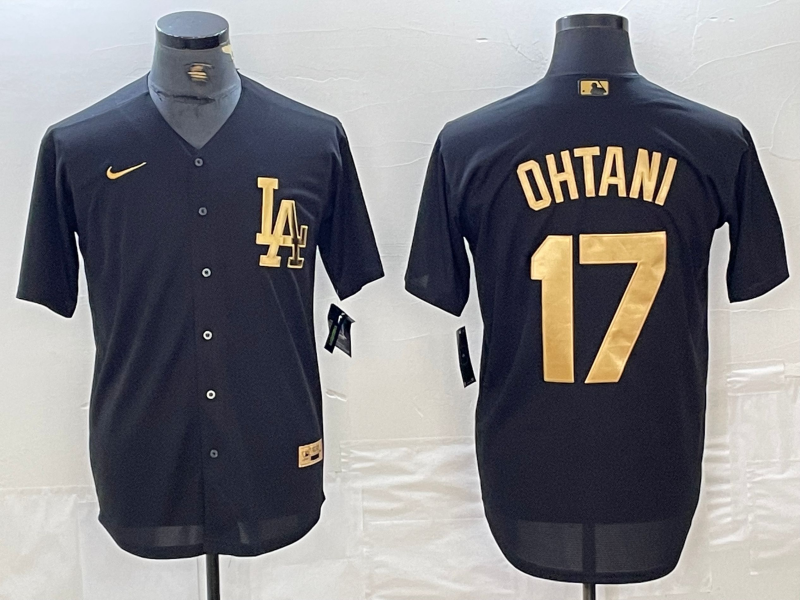 Men’s Los Angeles Dodgers Shohei Ohtani #17 Black Alternate Limited Jersey