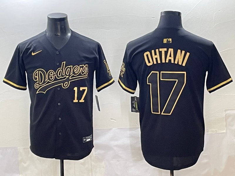 Men’s Los Angeles Dodgers Shohei Ohtani #17 Black Alternate Team Jersey